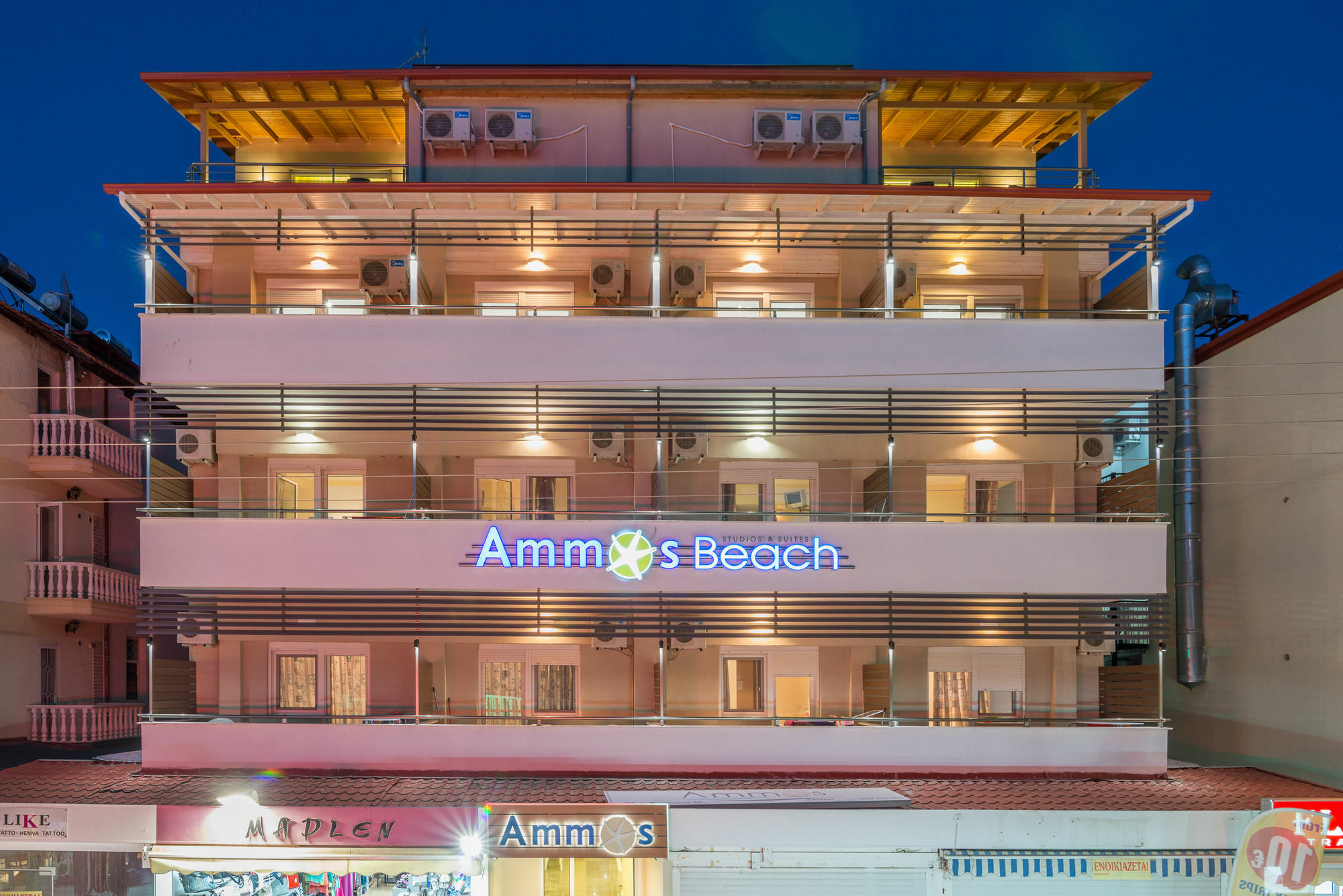 Ammos Beach Seaside Luxury Suites Hotel โอลิมเปียกี อักติ ภายนอก รูปภาพ